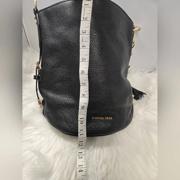 Michael Kors Black Bucket Bag with Gold Details - Picture 7 of 12